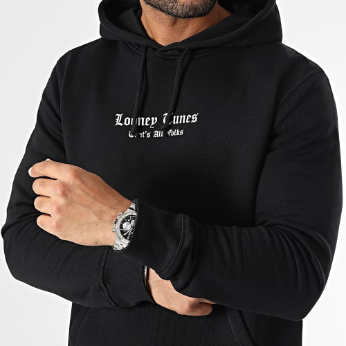 Sweat Capuche Tweety Graff Pink Noir