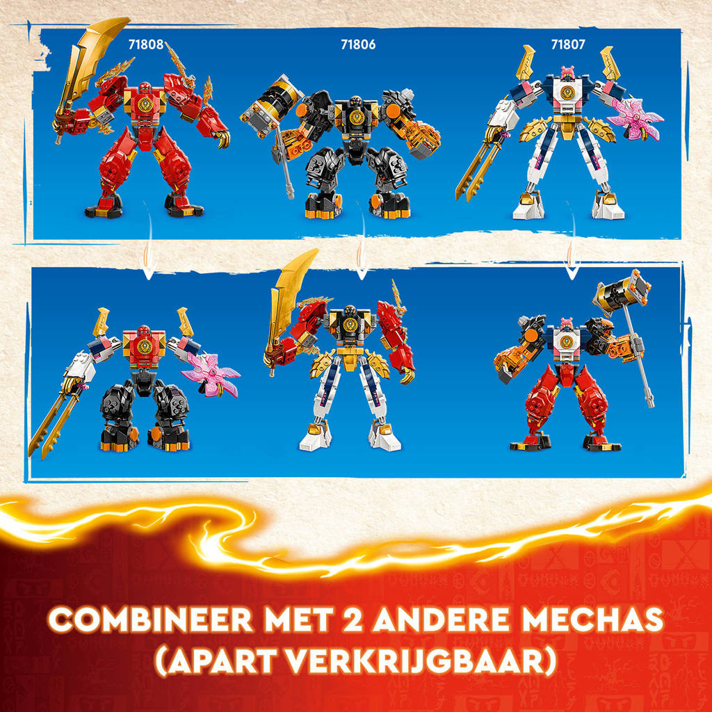 Nog niet gebouwdKai's elementaire vuurmecha Actiefiguur Speelgoed voor Rollenspellen 71808