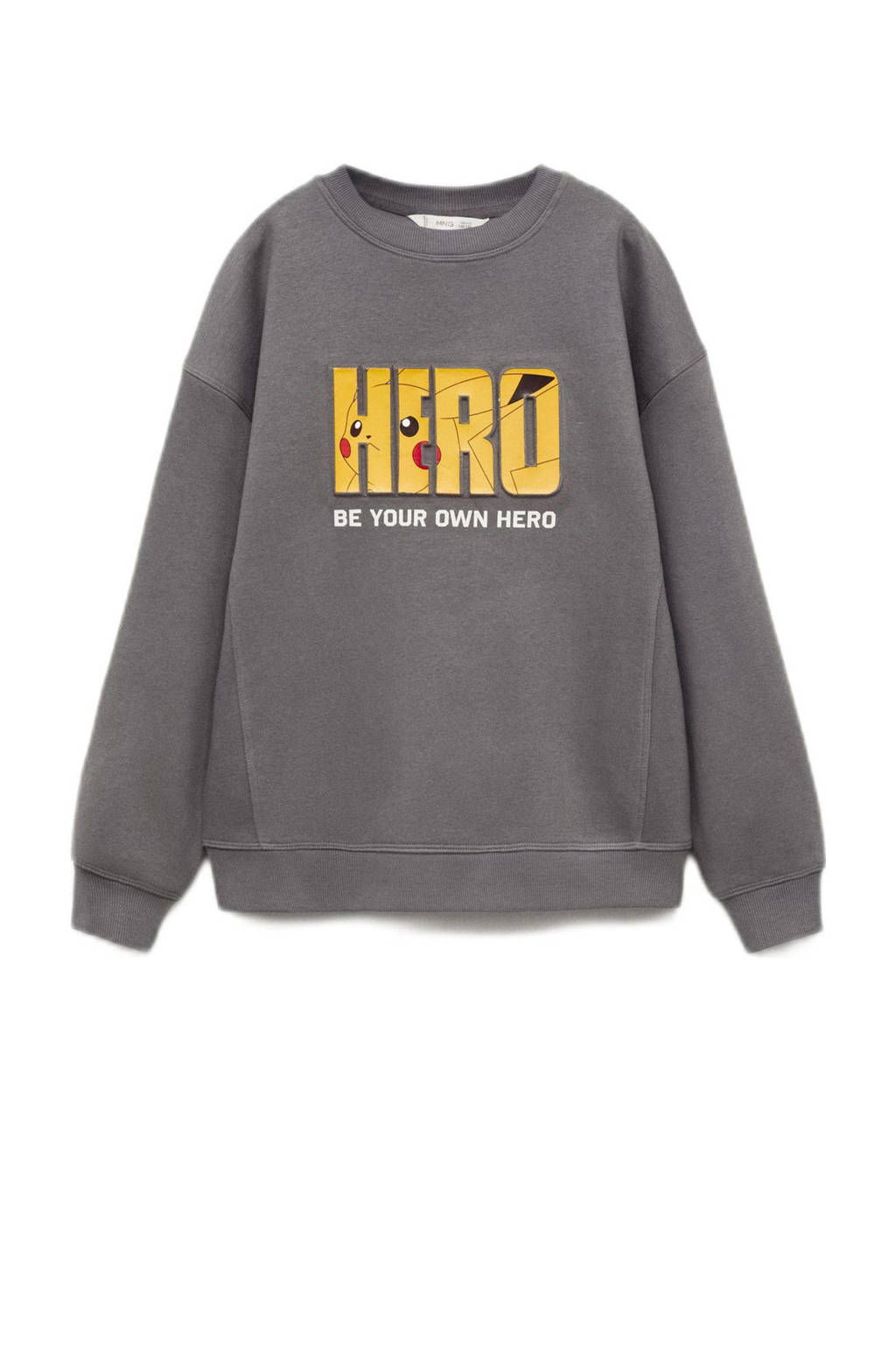 Mango Kids Pokemon sweater antraciet