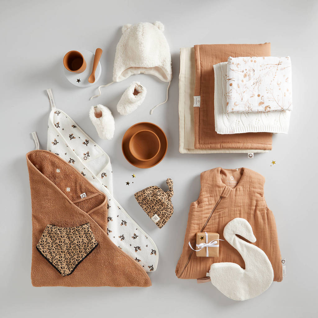 Super baby serviesdinerset siliconen Caramel