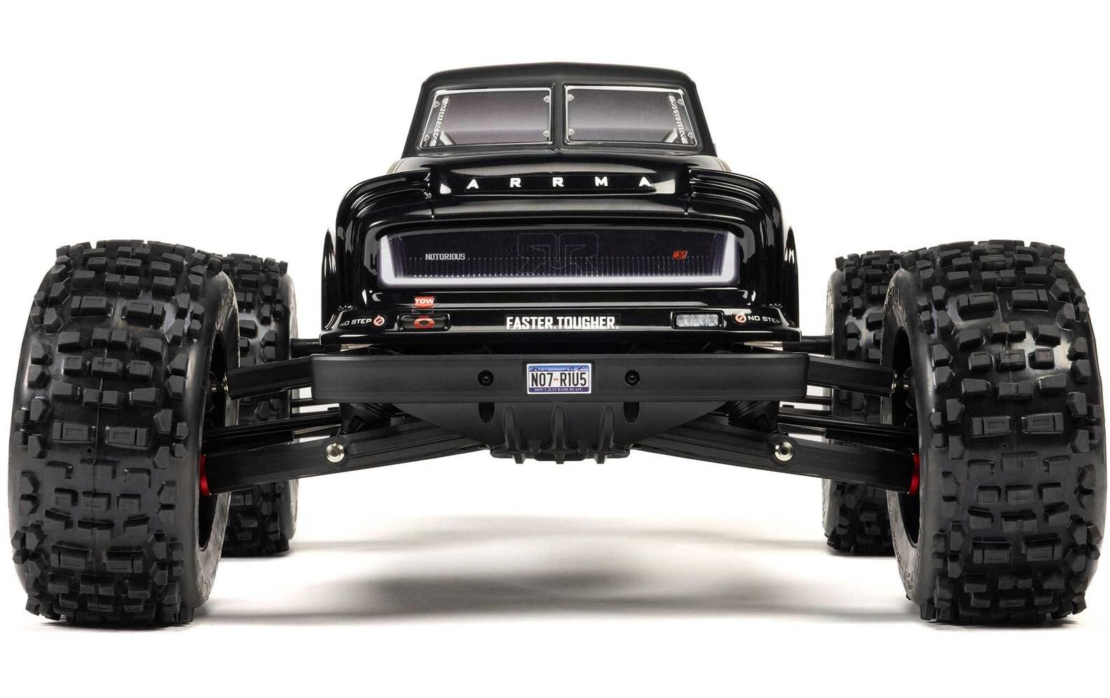 Monster Truck Notorious 6S 4 x 4, Schwarz ARTR, 1:8<br>Brushless Off-Road Stunt-Truck