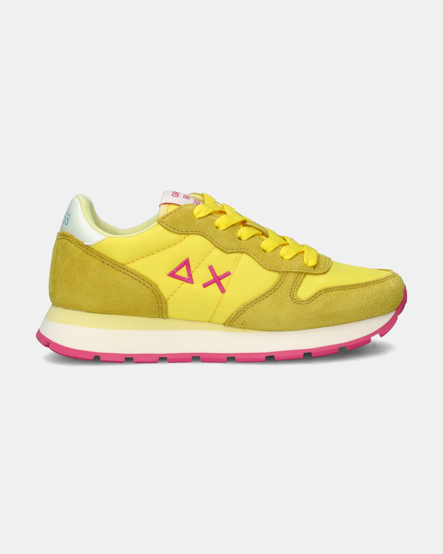 Sun 68 Ally Solid Nylon Lage sneakers  - geel