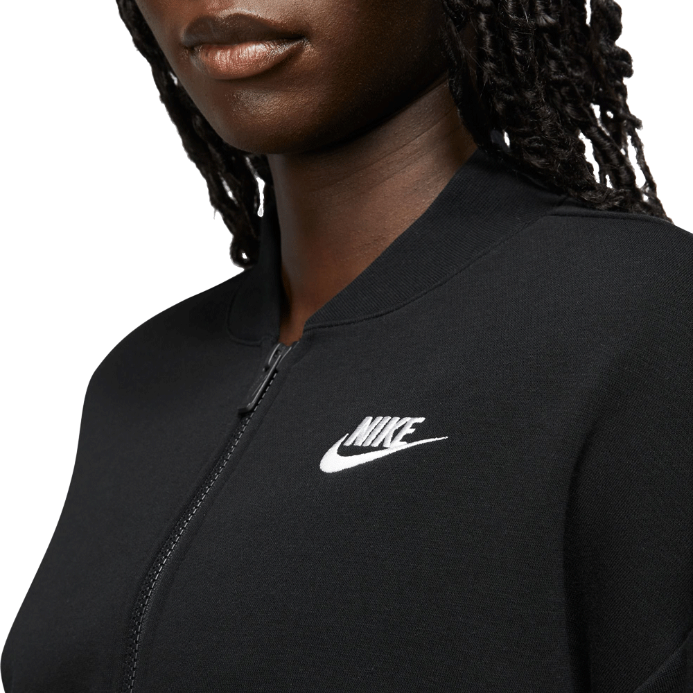 Nike Sportswear Club Fleece Sweatshirtjacke Damen schwarz
