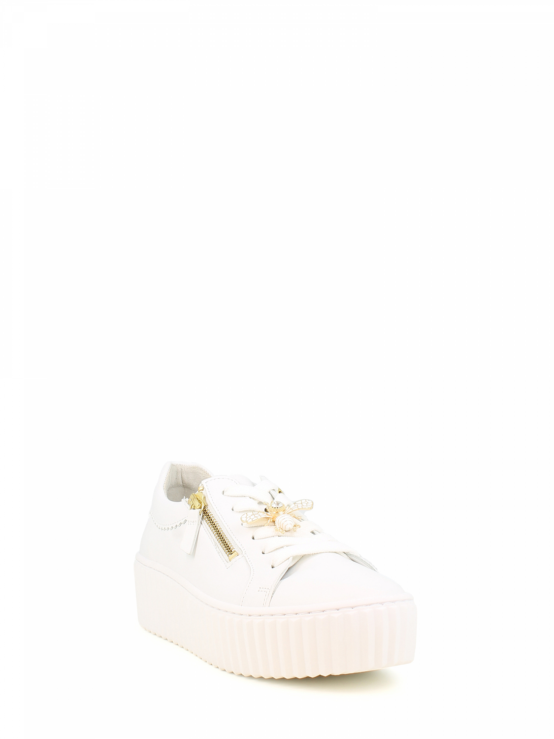 Gabor Beetle Platform Leather Sneaker