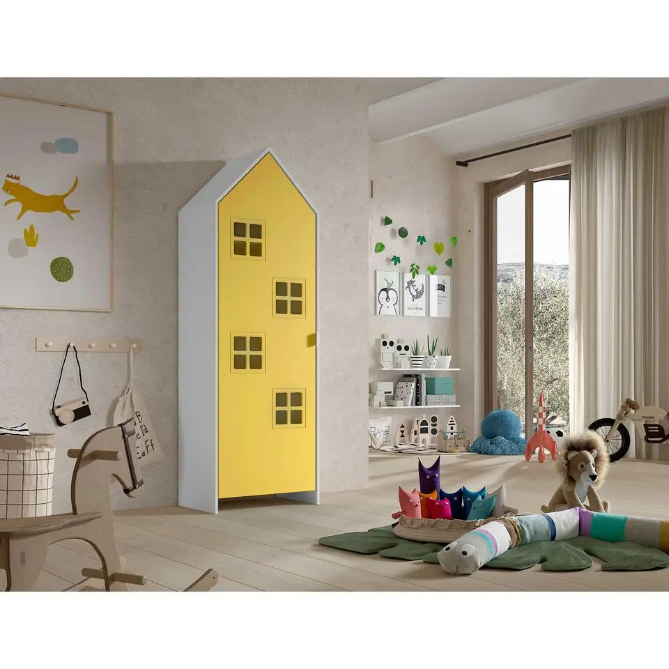 Kledingkast Casami Bruges - 58x37x172 cm - Geel