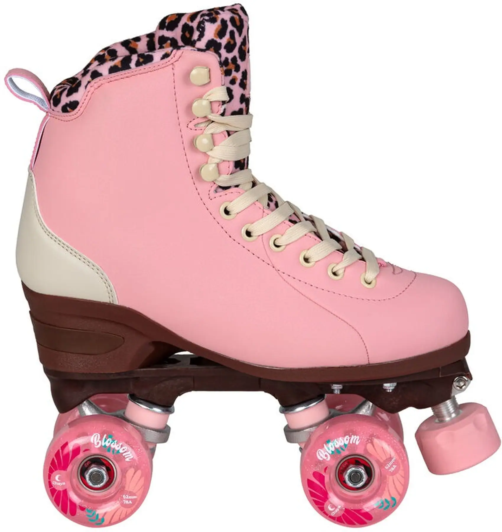 Chaya Miyu Pink Leopard Side-by-side Rulleskøjter | SkatePro