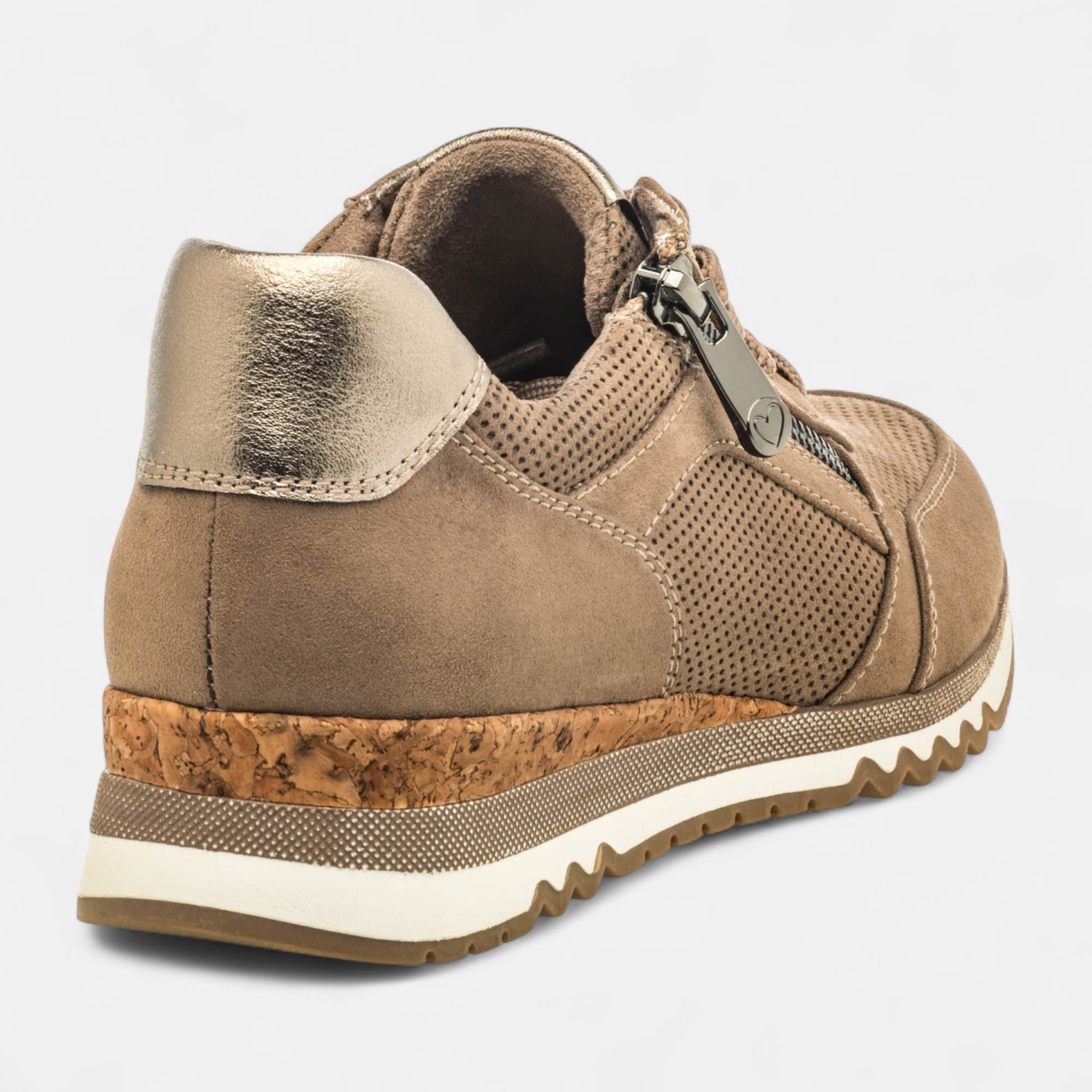 Baskets basses Femme taupe