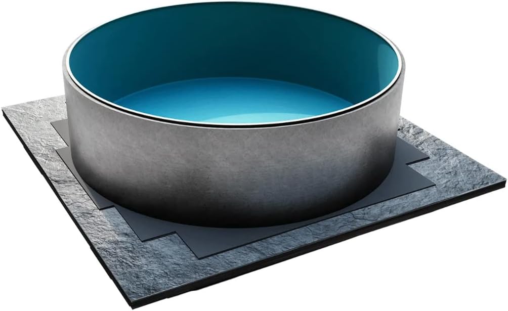 conZero Komplett Set für Rundpool 450 x 150 cm Verschalung Bodenplatten Rundschalung, Perimeter Hartschaumplatten, Vinylplatten Pool Schwimmbecken Isolation, Poolbau ohne Beton