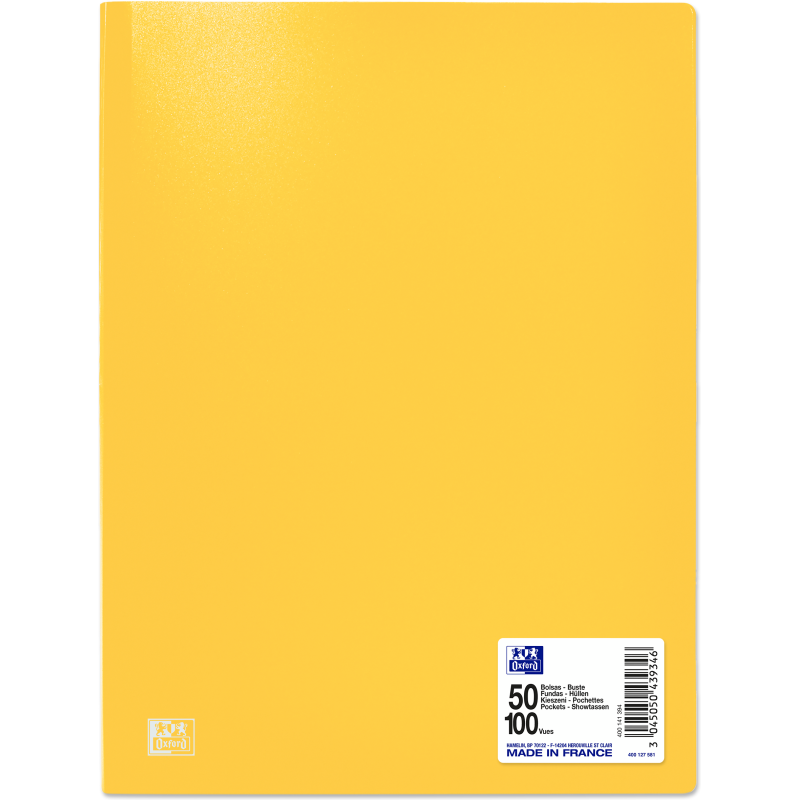 Protège-documents Oxford initial A4 50pochettes polypro