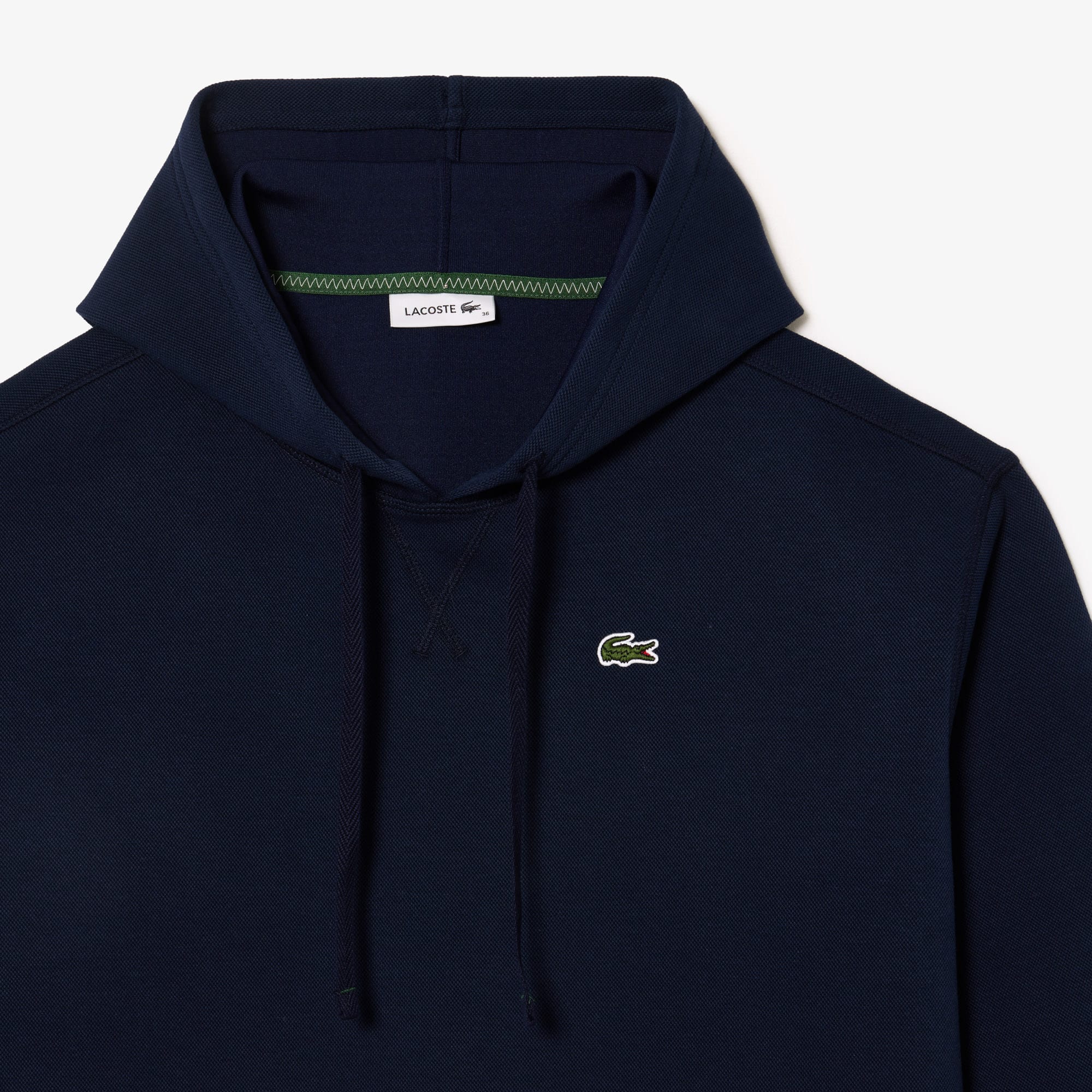 Robe sweatshirt à capuche en piqué double face Robes & Jupes - Bleu - Lacoste - Femme