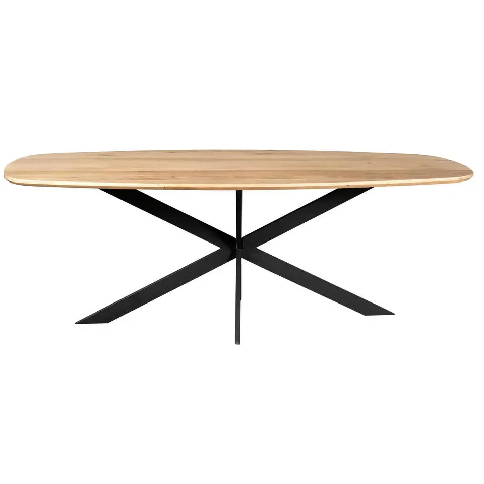 Eettafel Deens Ovaal Naturel Hout - 280x120x76cm - Ferris