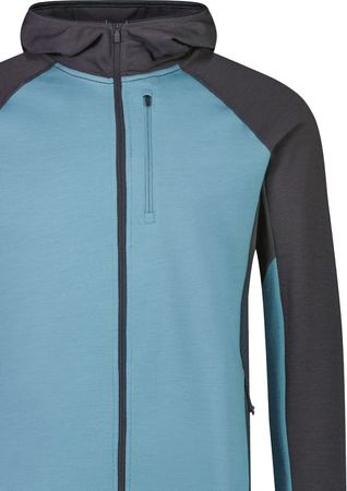APPROACH Herren-Merino-Kapuzenjacke  ash blueshale  L