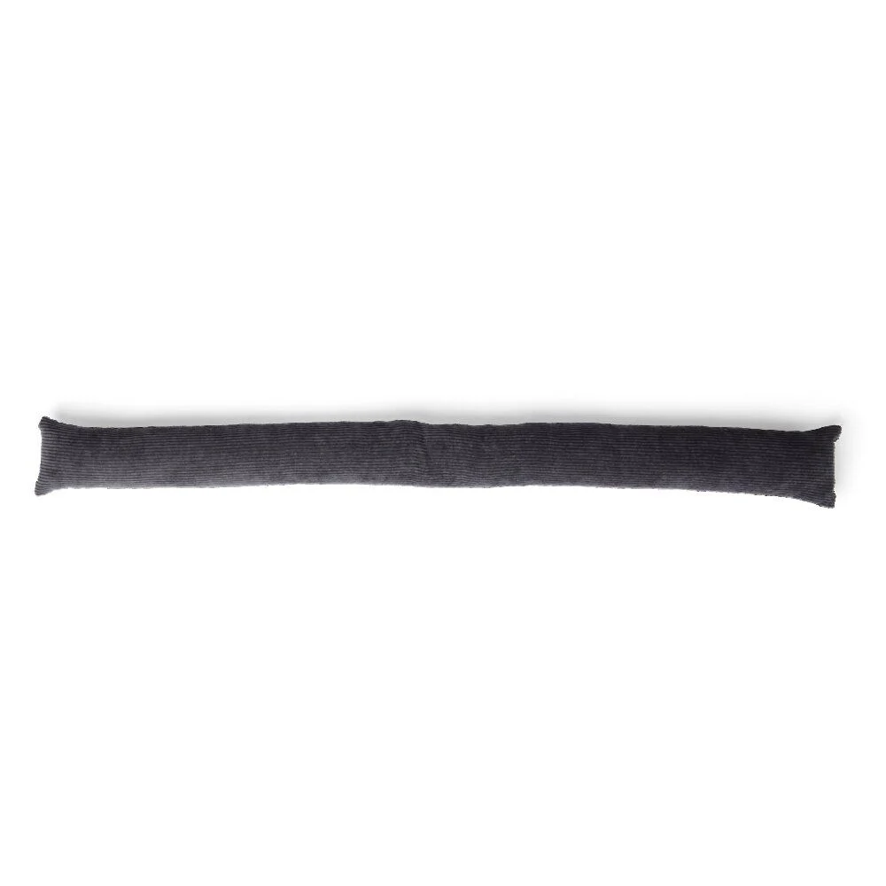 Bas de porte avec fixation adhésive tissu gris Ø8xL90cm
