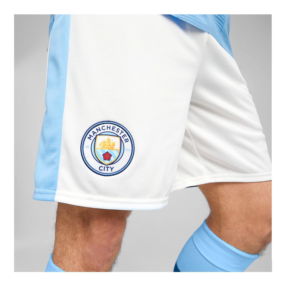 Puma MCFC - Short Homme white/team light blue