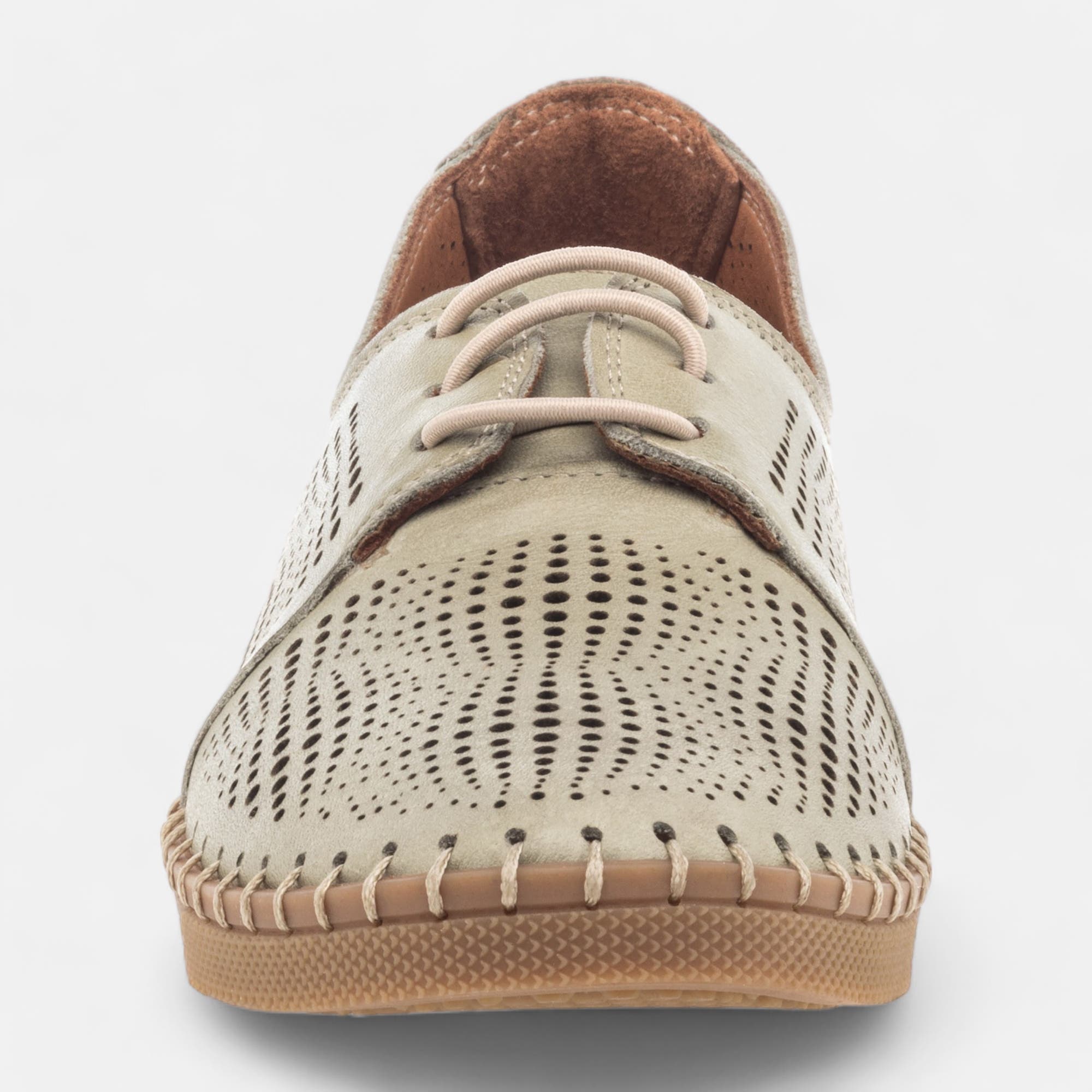 Baskets basses Femme en cuir vert
