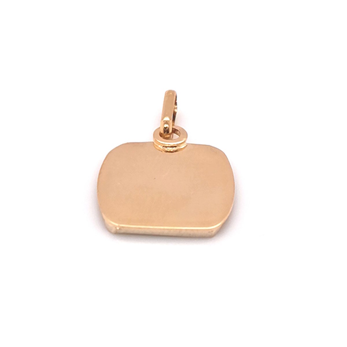 Plaque Brillaxis tonneau or jaune 18 carats