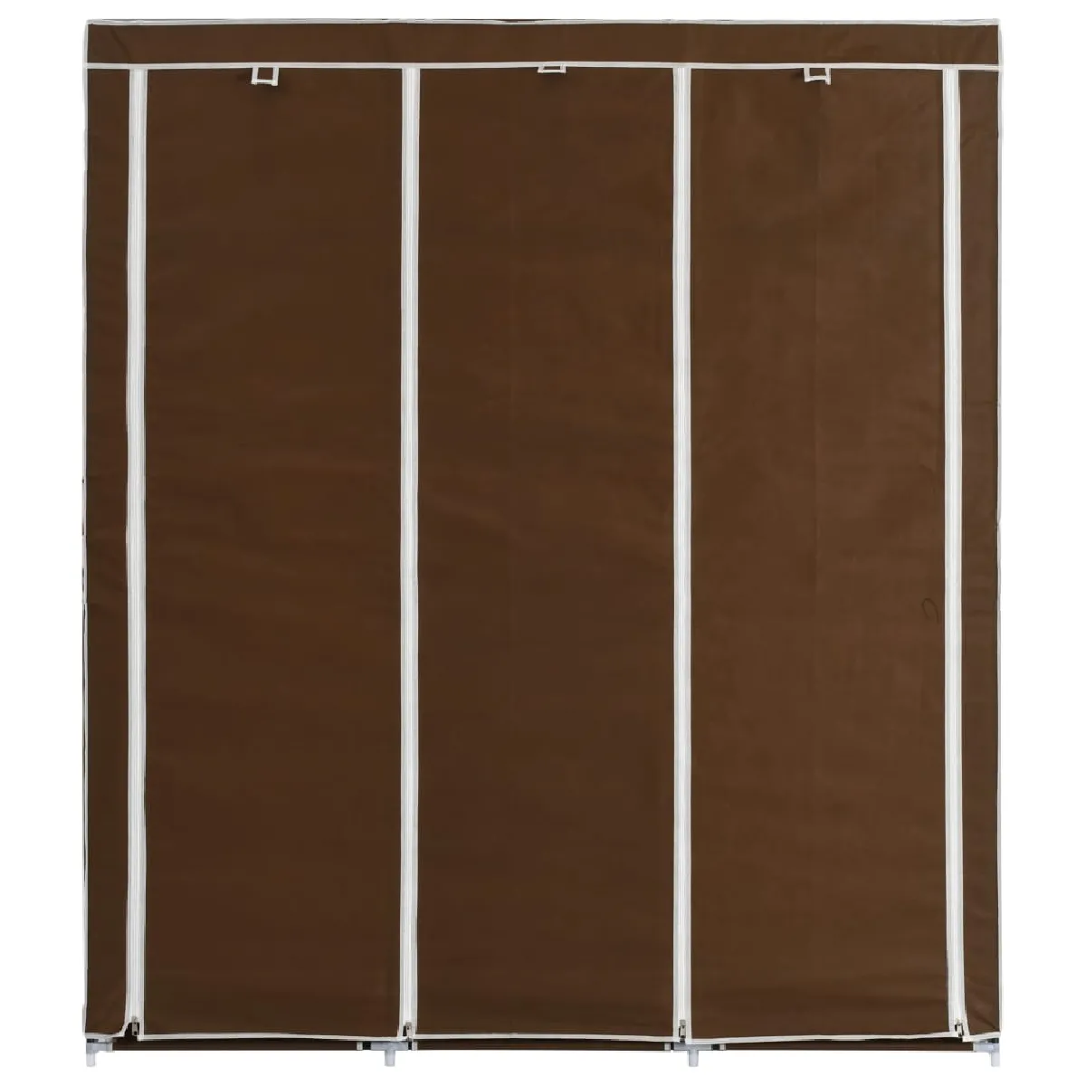 vidaXL Armoire avec compartiments et barres - Marron