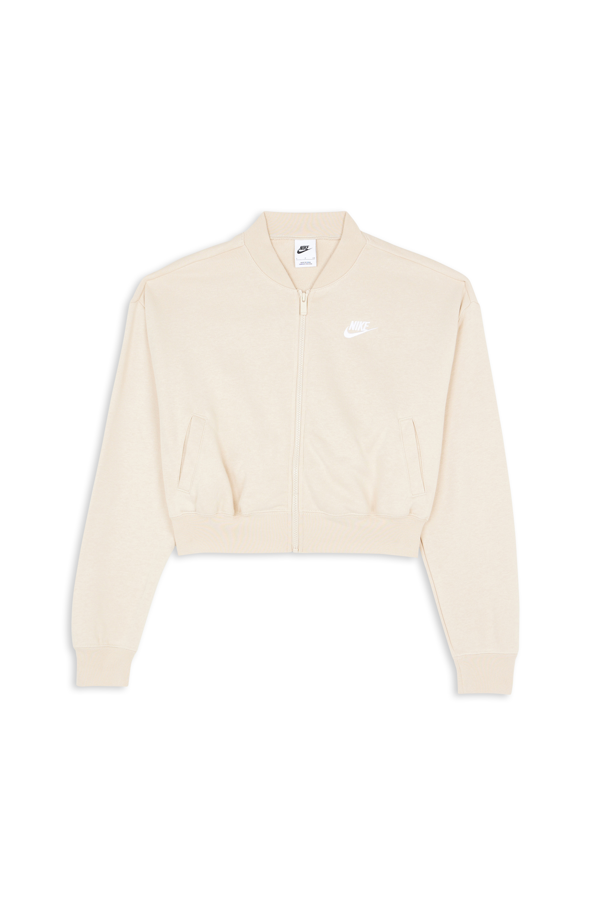 NIKE Top manches longues zippé CRP FZ SWTSH Beige