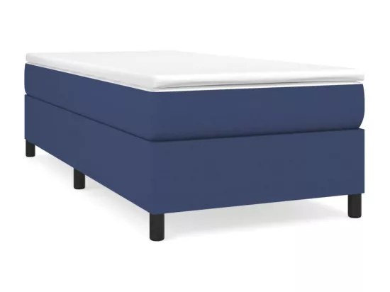 Sommier à lattes de lit Bleu 80x200 cm Tissu