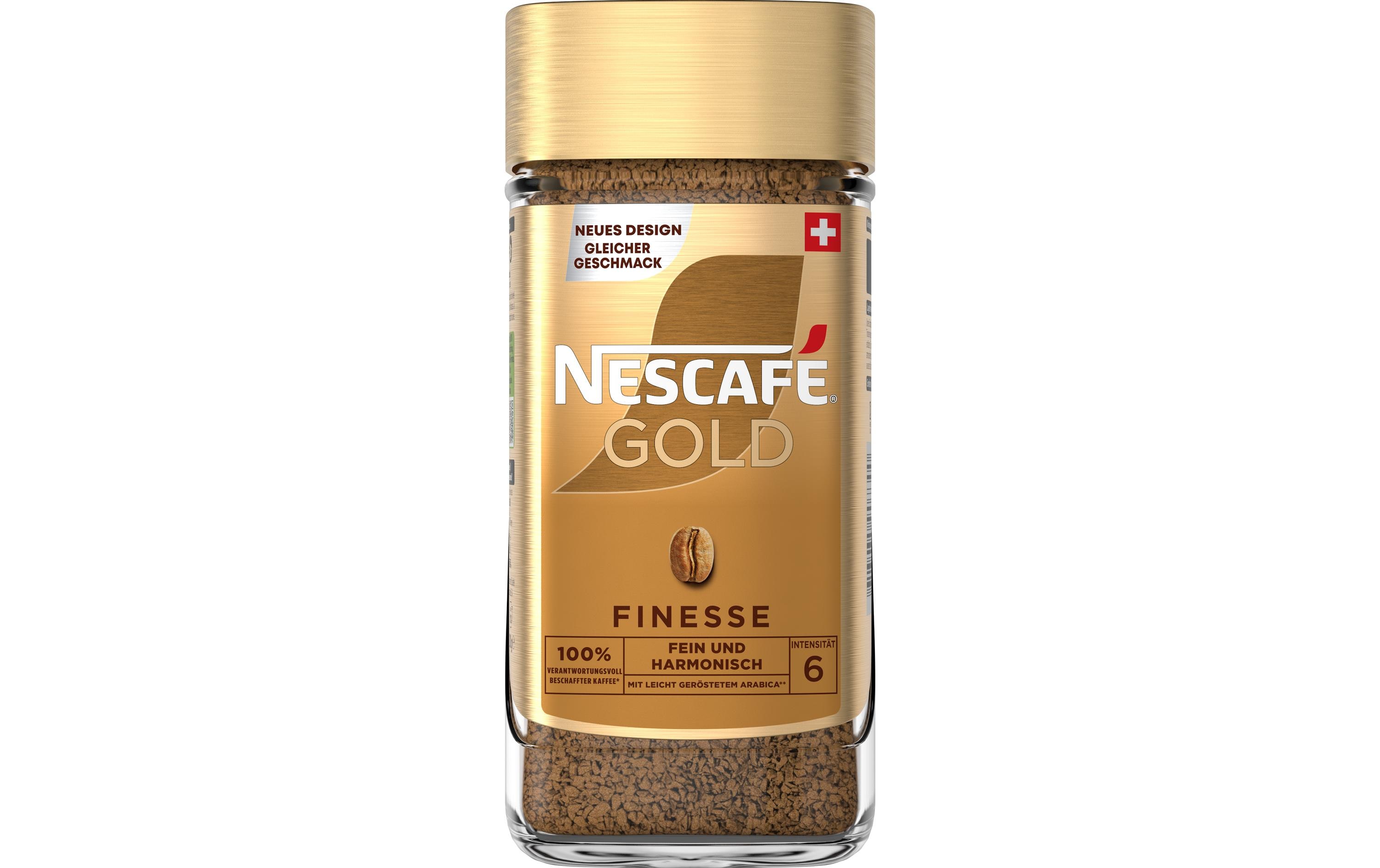 Gold Finesse löslicher Kaffee Glas 200 gInstant Kaffee Pulver für schnellen Kaffeegenuss