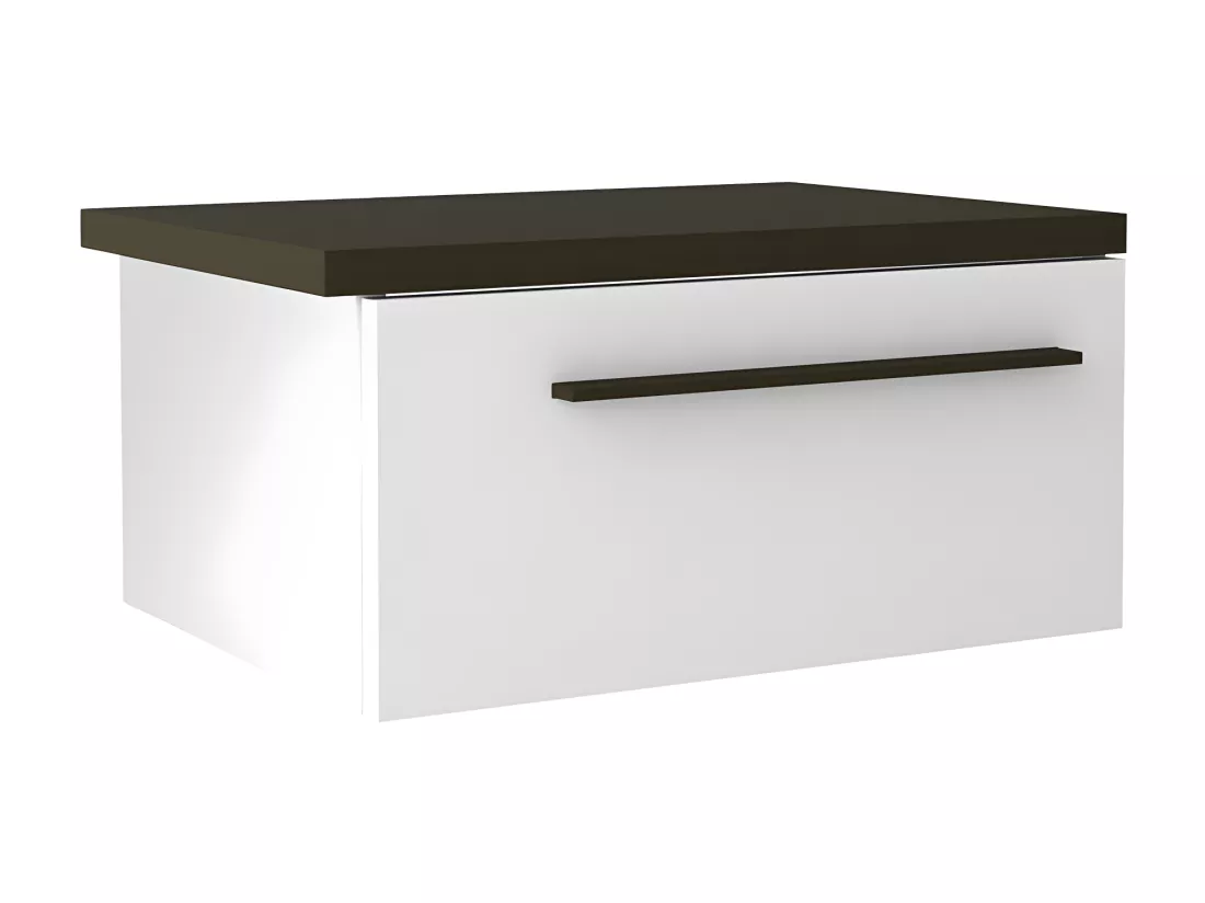 Chambre Adulte Complète Gris Moonstone/Blanc (160*200) - FLORINE n°1