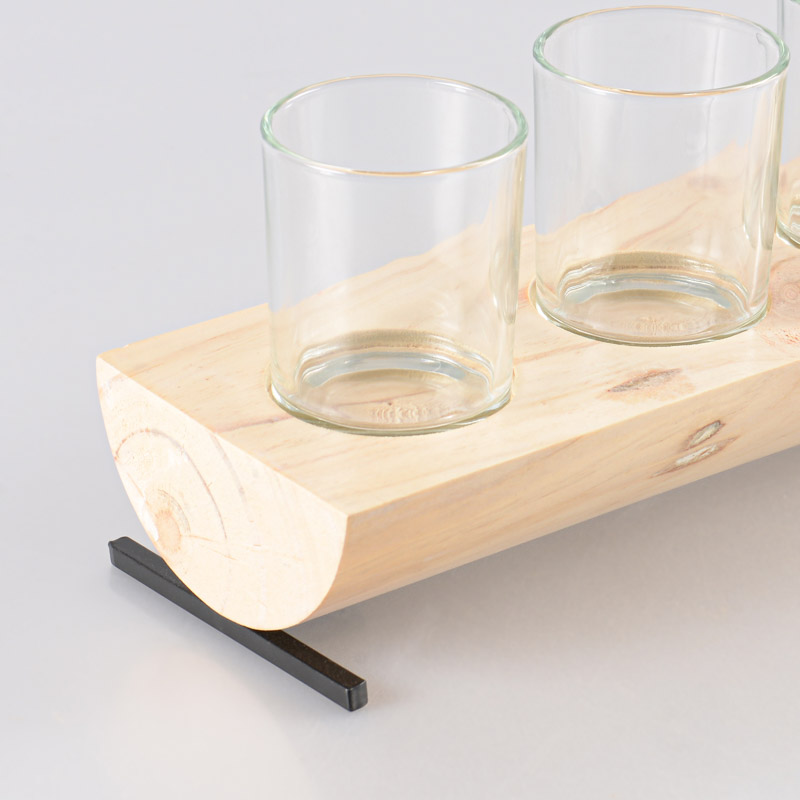 Centre de table avec porte-bougies