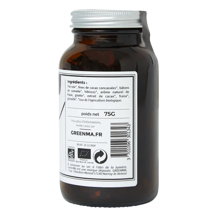 GreenMa Thé In Love - Thé Noir Bio - 75 g