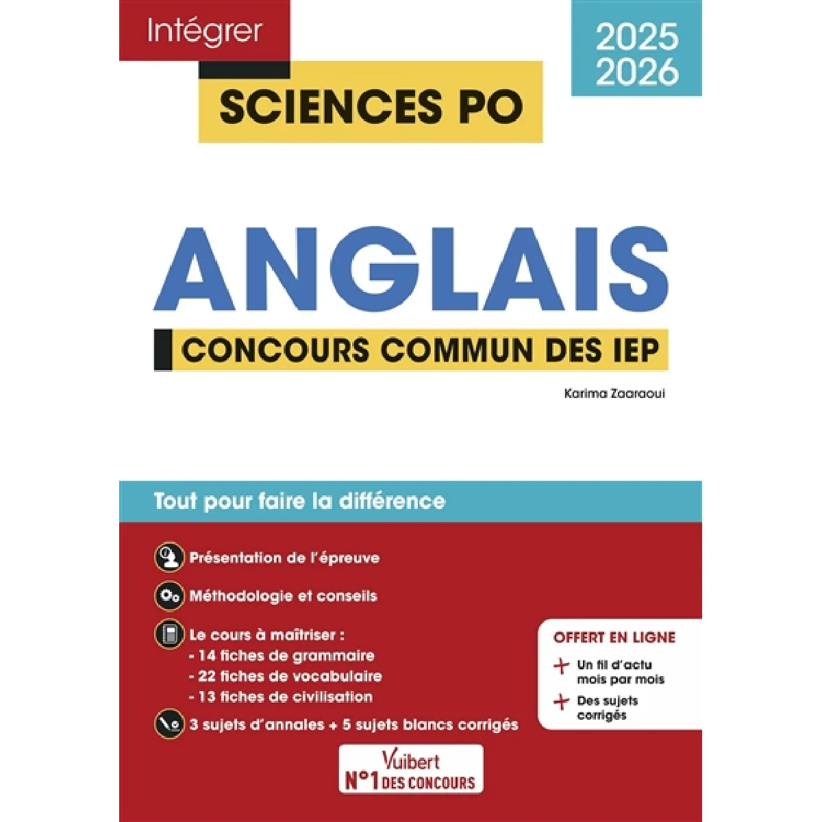 Anglais : concours commun des IEP, 2025-2026