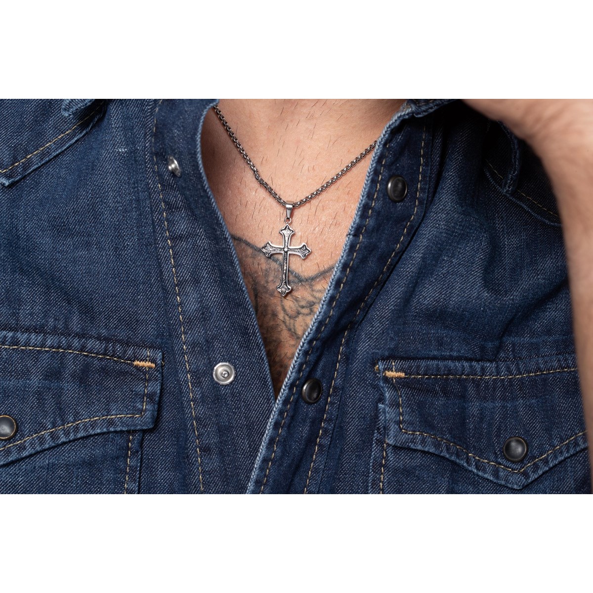 Collier Jin en PVD