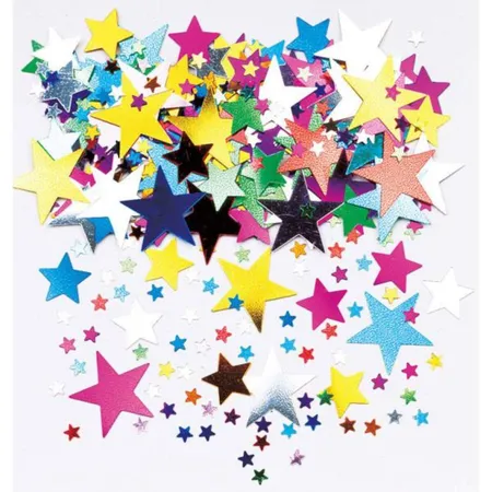 amscan Konfetti Starburst Metallic bunt
