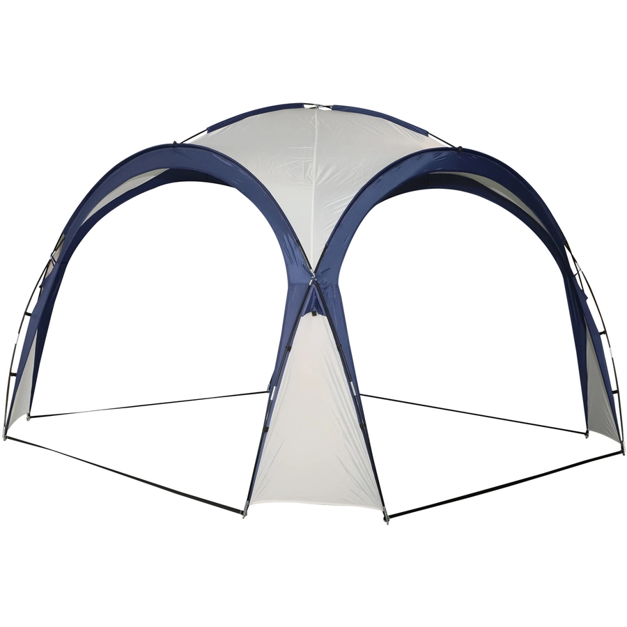Outsunny Gartenpavillon grau, blau