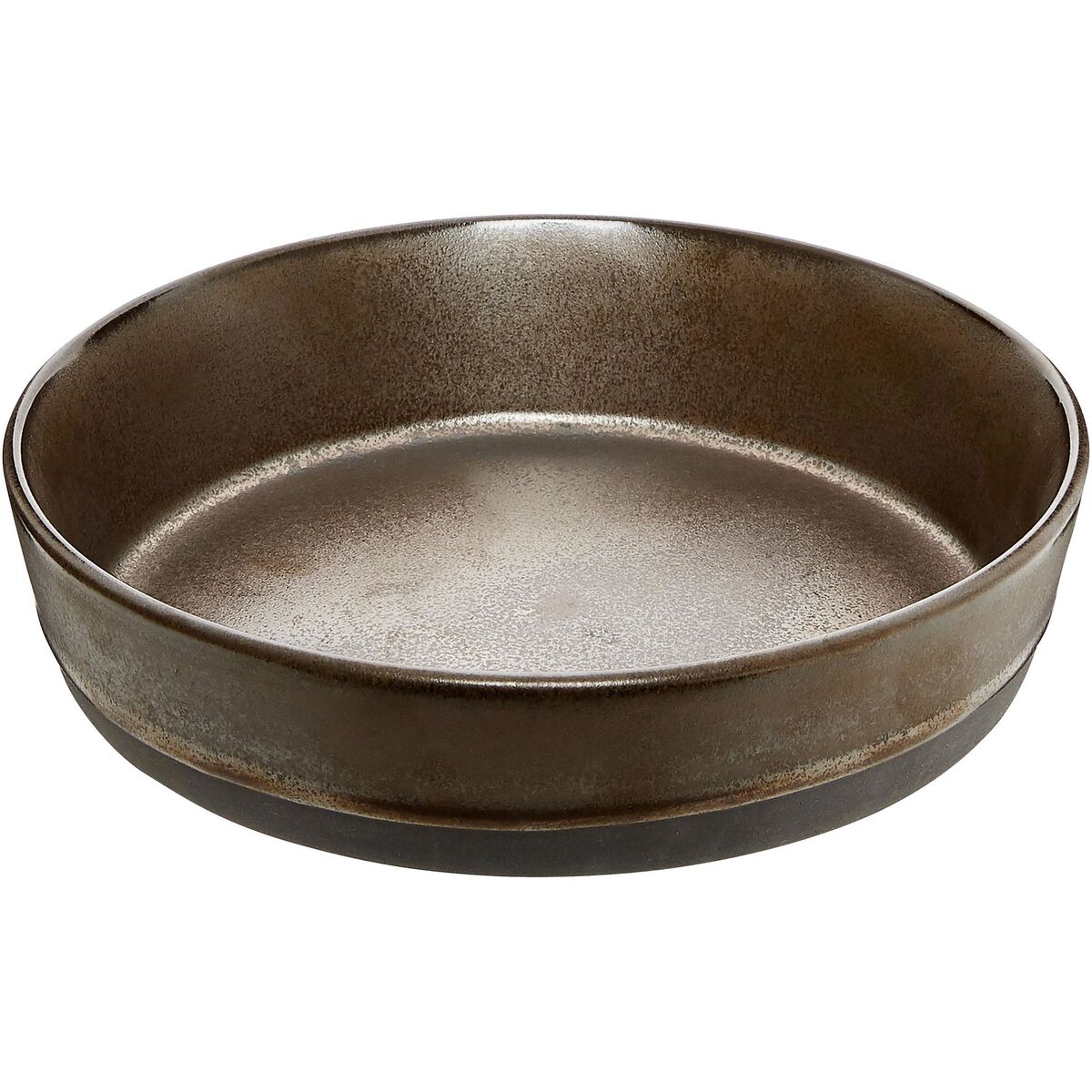 RAW Dyp tallerken i sten 19,4 cm, metallic brun