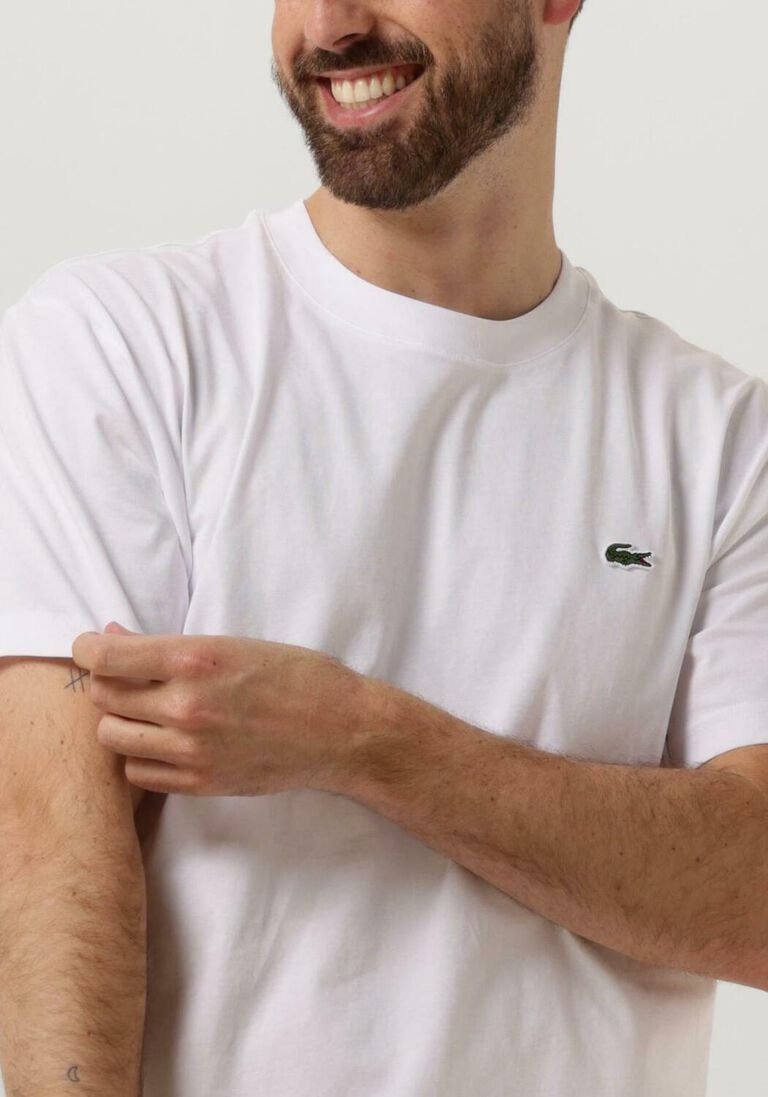 LACOSTE witte lacoste t-shirt 1ht1 men's tee-shirt