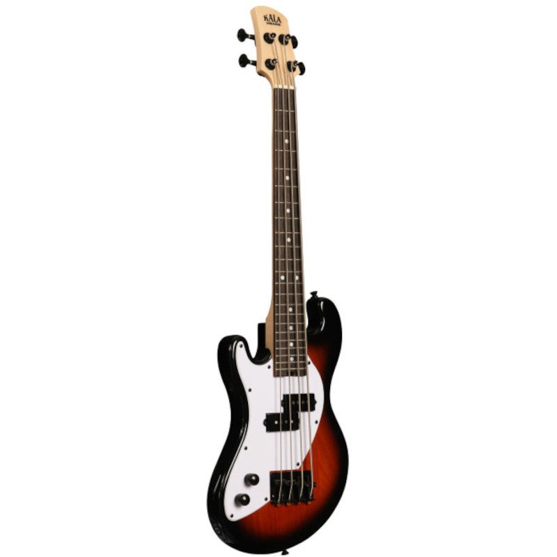 Kala Solid Body 4-String Fretted U-Bass Left Handed Tobacco Burst linkshandige elektrische basgitaar met gigbag