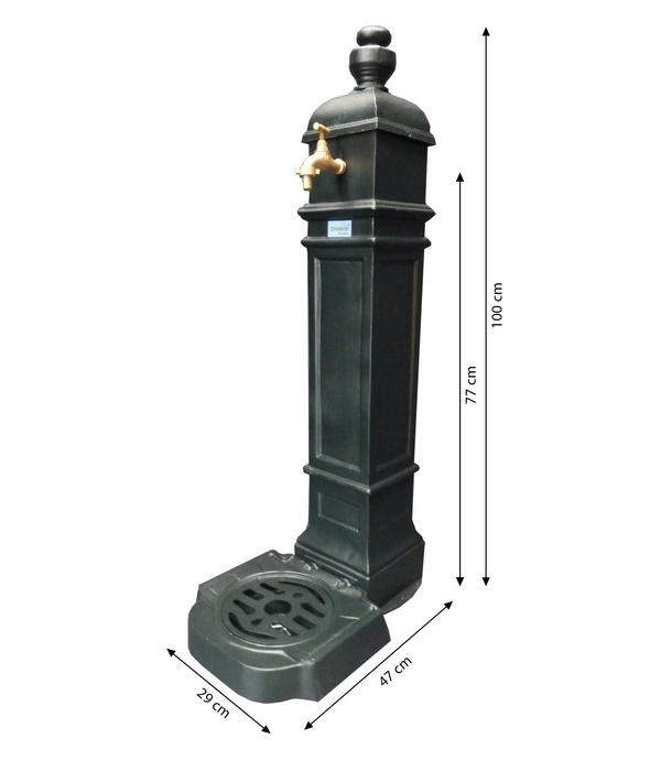 Tomco Aluminium-Standbrunnen Belvedere, ca.