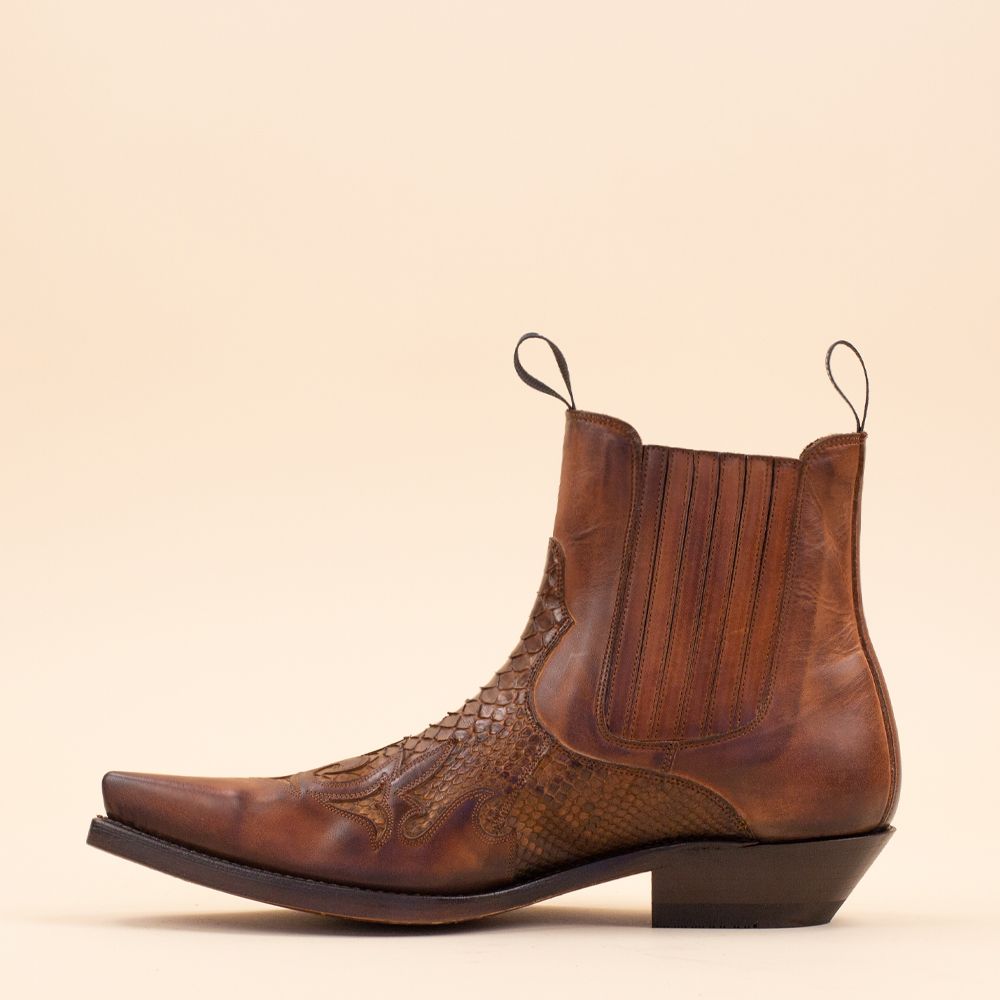 Mayura Boots cowboylaarzen Cognac Python