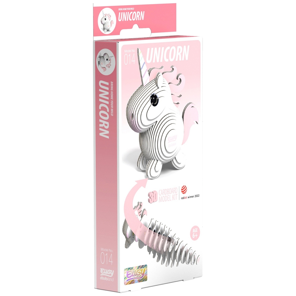EUGY Einhorn 3D-Kartonmodellbausatz