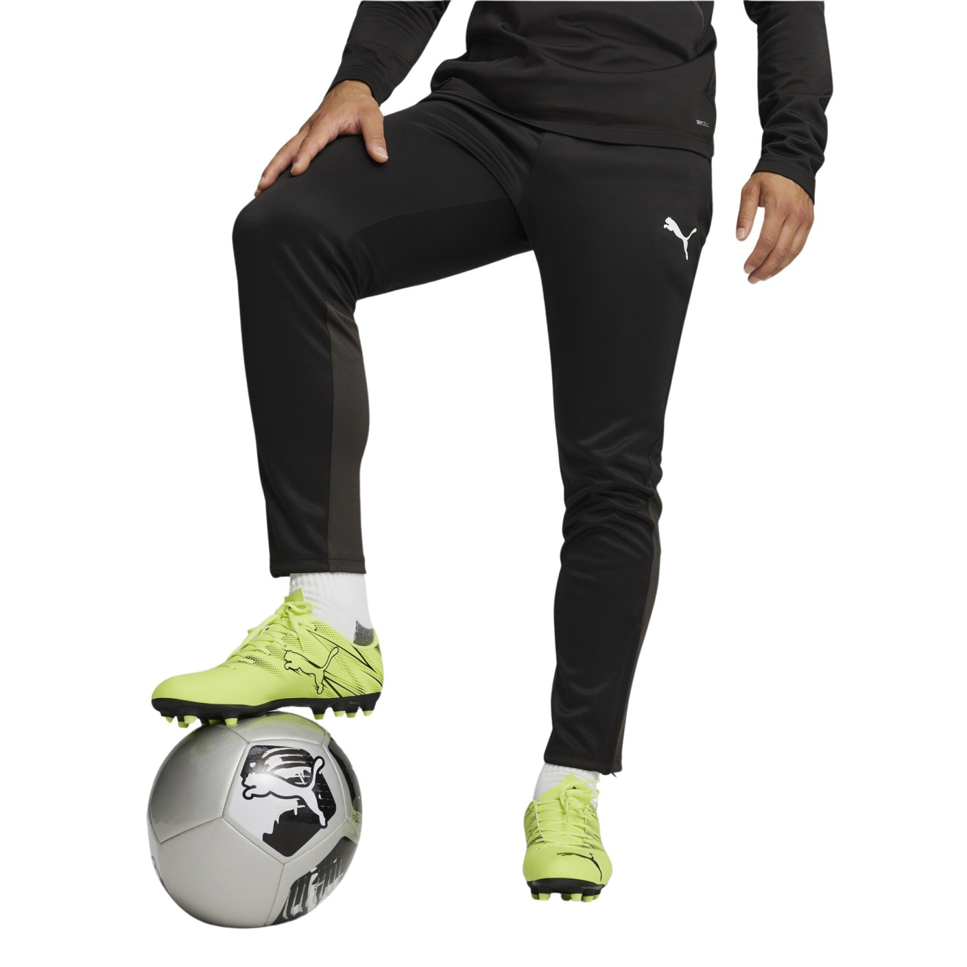 PUMA teamGOAL Trainingspak 1/4-Zip Grijs Zwart Wit