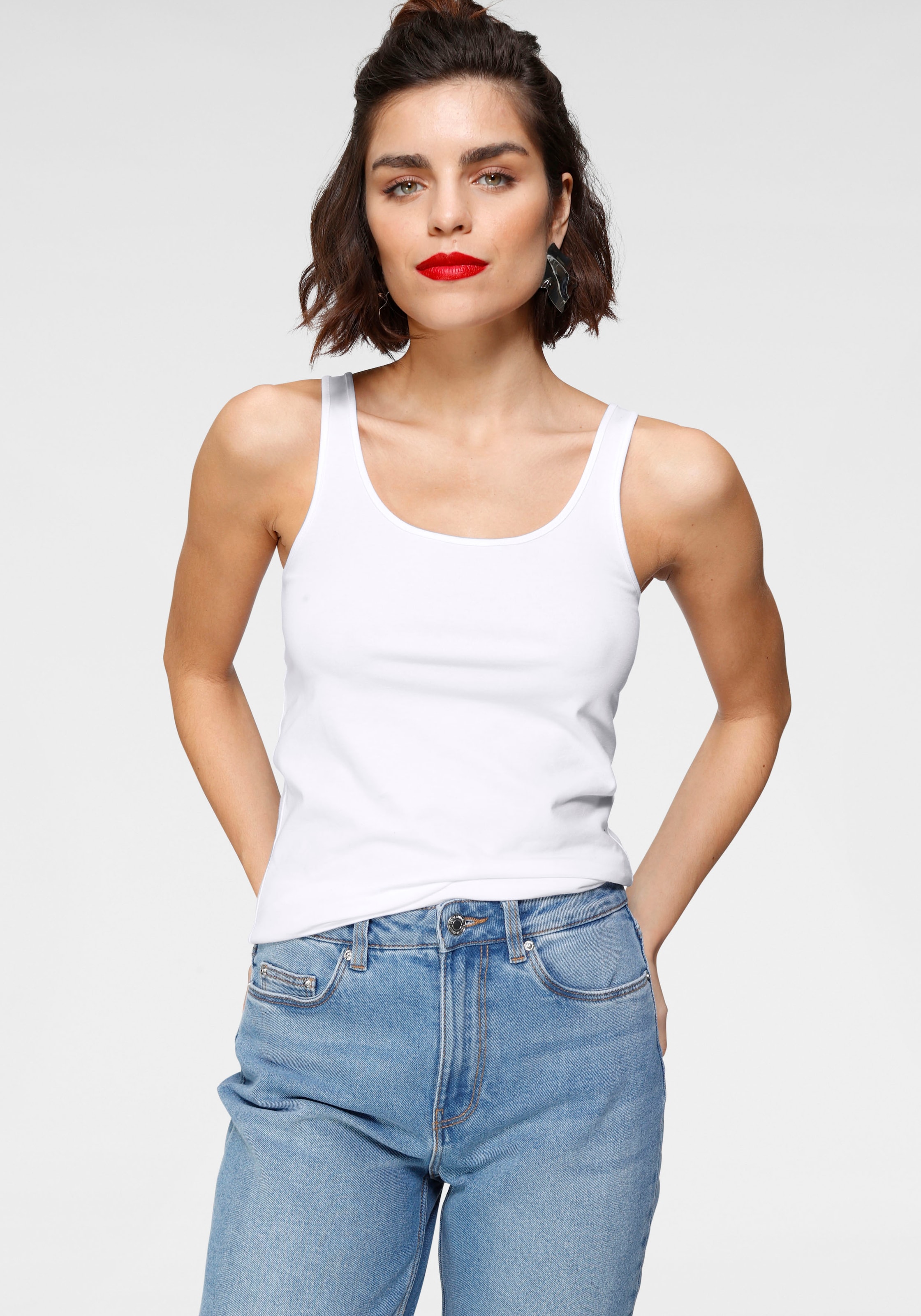 Tamaris Tanktop , aus Baumwollmischung - im Set