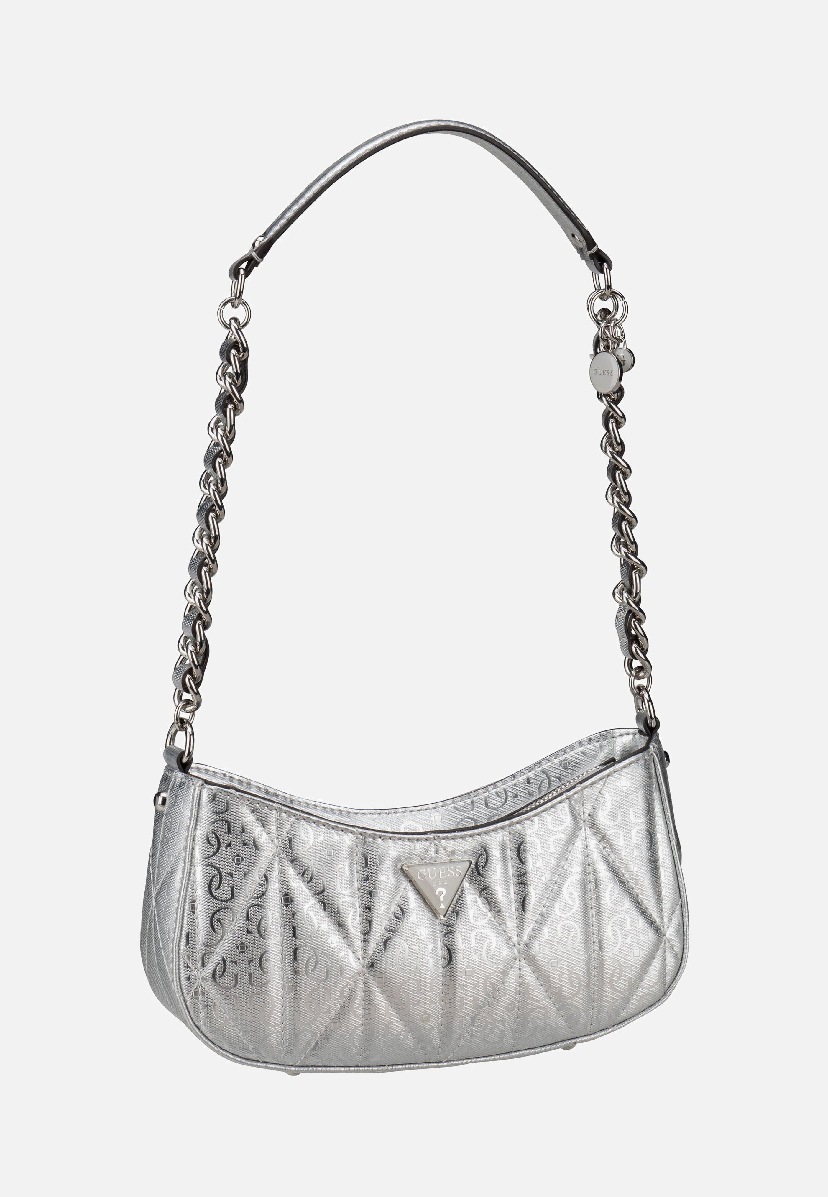 Aldina Top Zip SHB 63170 Silver - Abendtasche