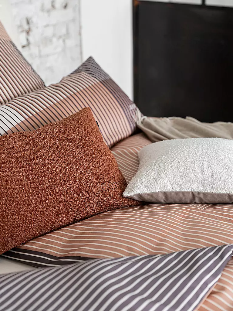 JOOP Satin Bettwäsche DIVIDED 70x90cm / 200x200cm Blush rosa