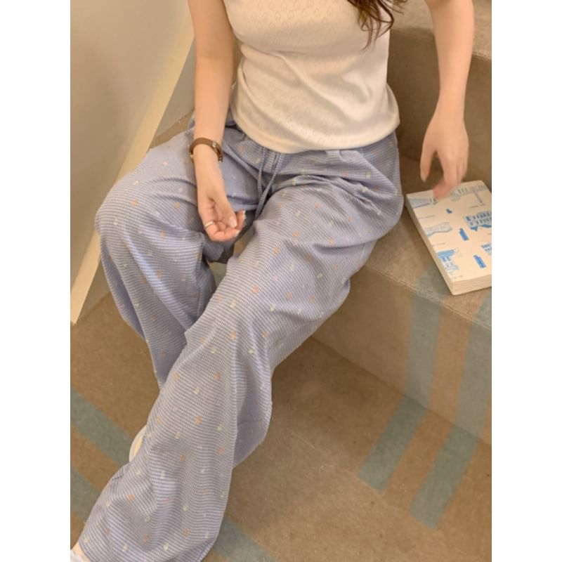 Sadelle - Pyjamabroek met trekkoord en patroon