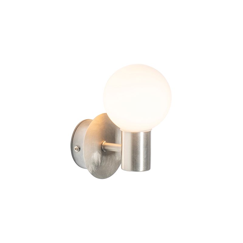 Moderne wandlamp staal IP44 - Cederic Up