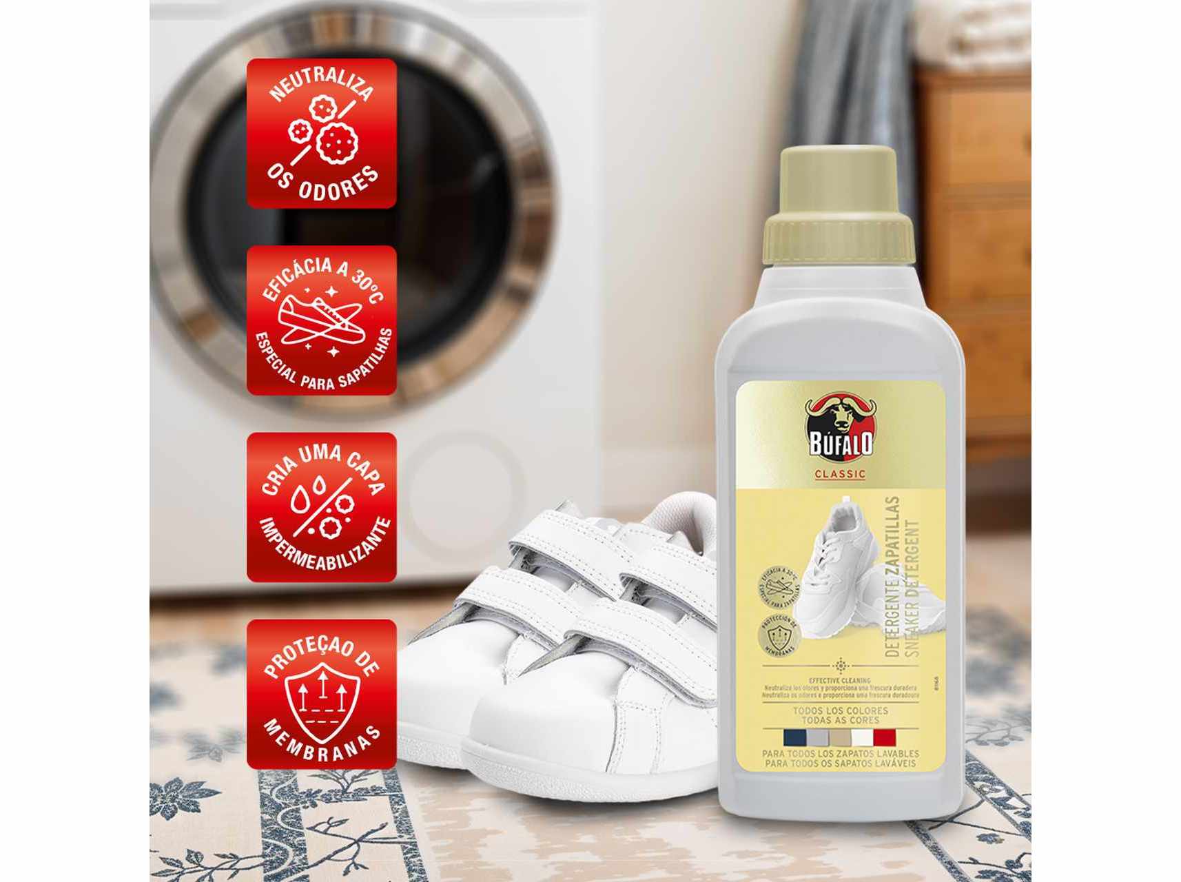DETERGENTE LIMPEZA BUFALO PARA CALÇADO 500ML