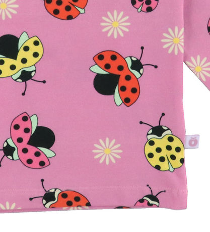 Småfolk Bluse - Pink Lavender m. Marienkäfer