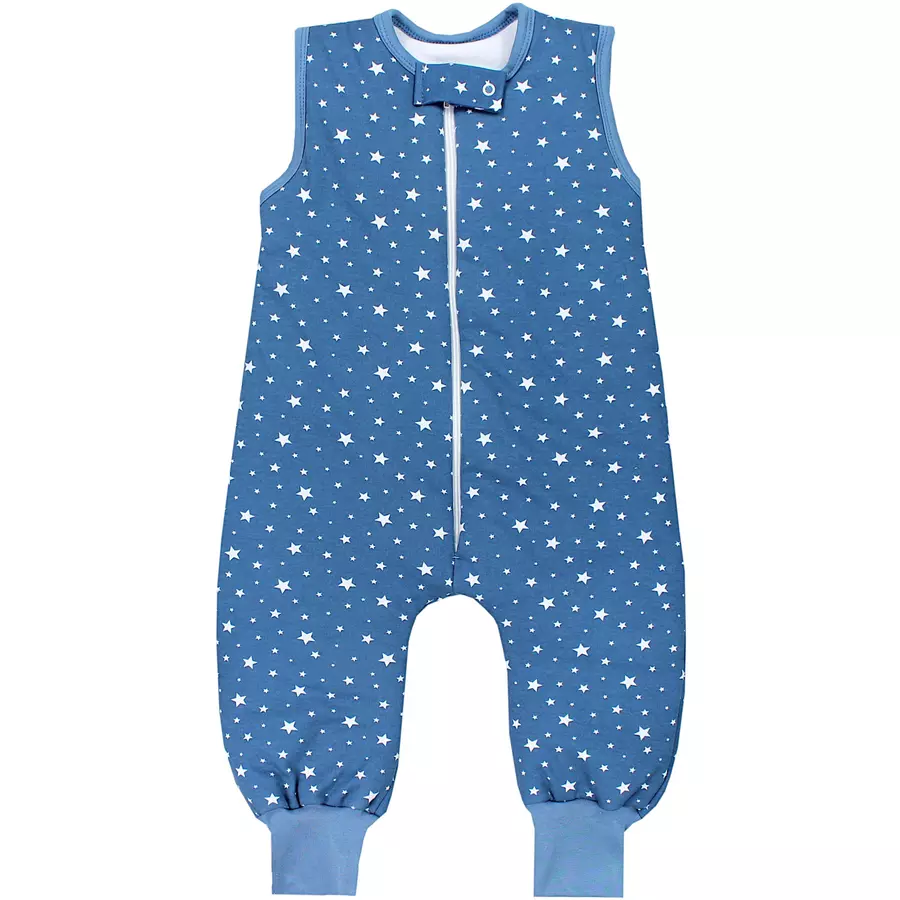 TupTam Baby  Winter Schlafsack mit Beinen 2,5 Tog blauweiß