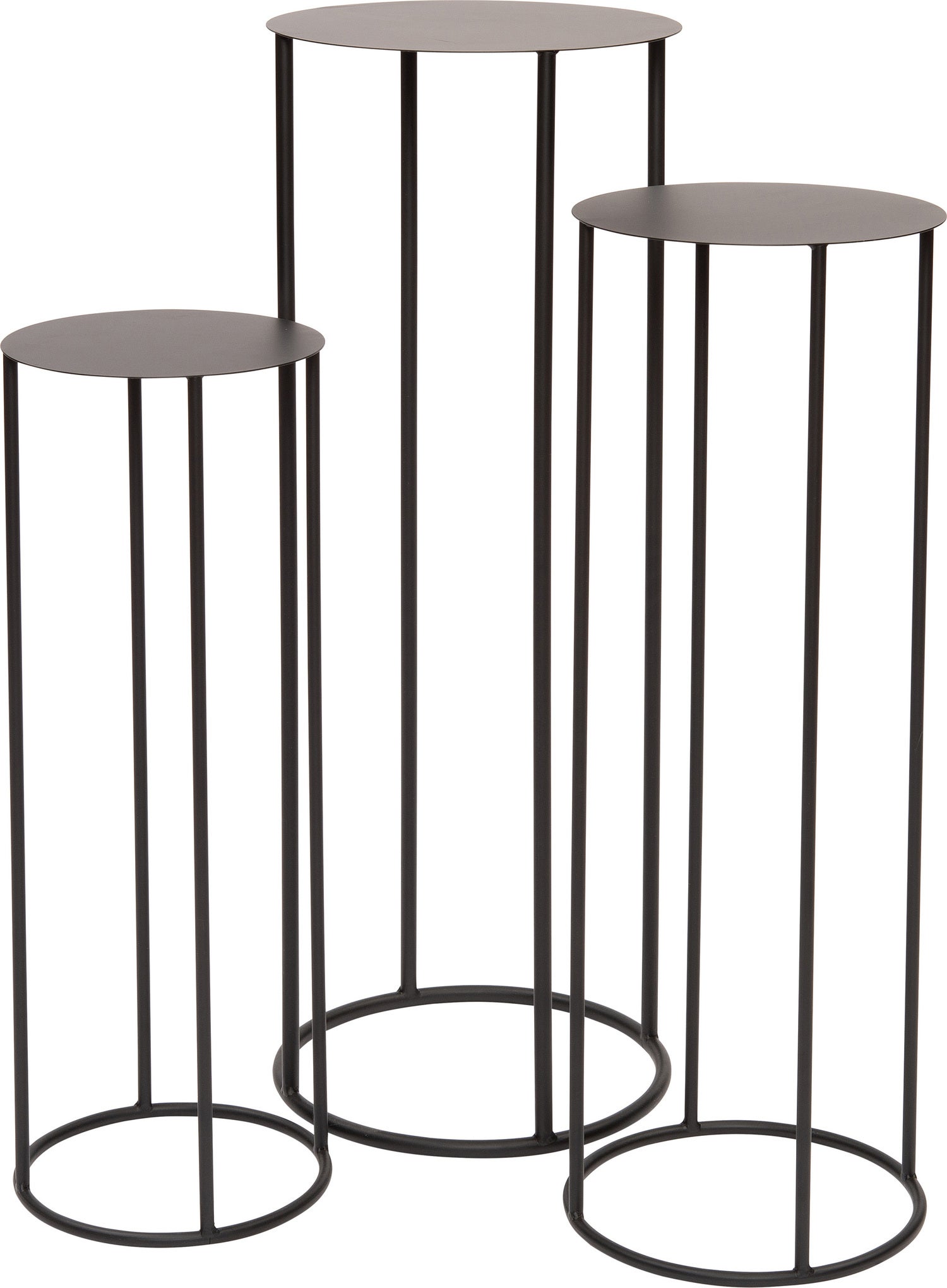 Intratuin bijzettafel Ava zwart D 30 H 80 cm