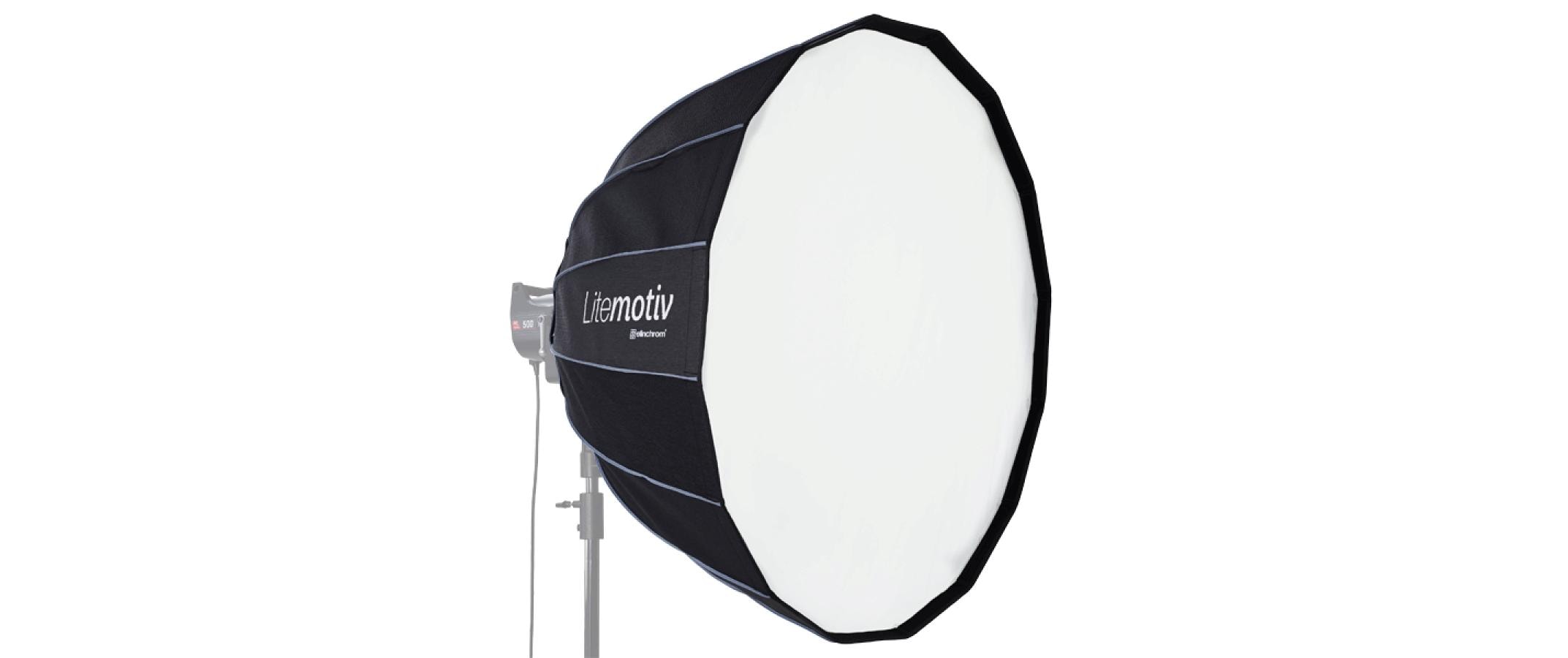 Softbox Litemotiv OCTA Ø 120 cm<br>Geben Sie Ihrem Licht eine klare Richtung