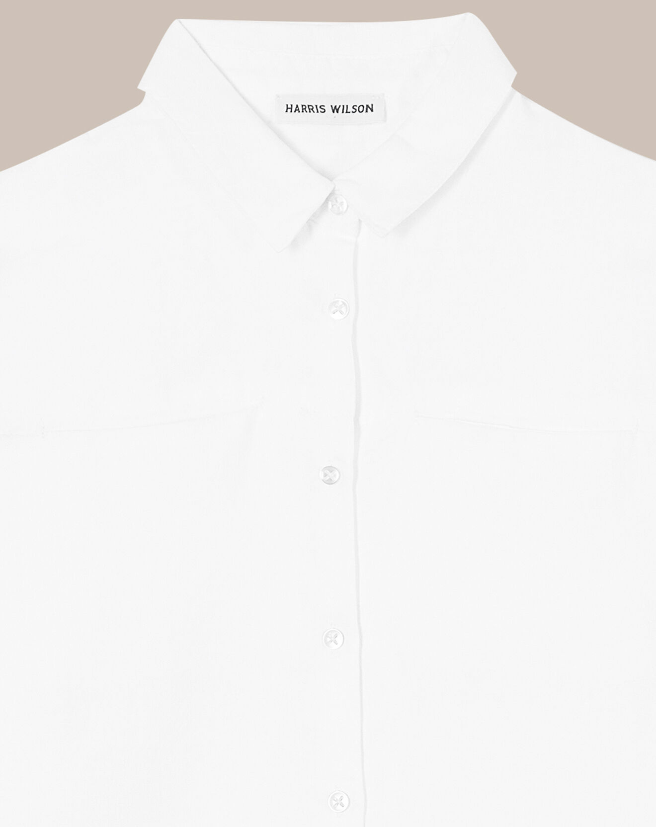 Harris Wilson Chemise 100% Lin Elise blanche