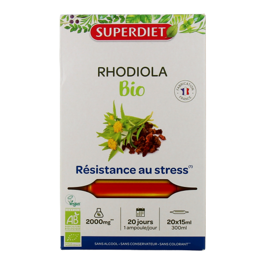 Superdiet Rhodiola Bio 20 Ampoules